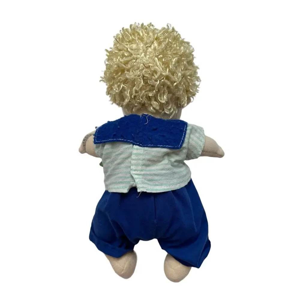 RUBENS BARN Cutie Adam Classic Plush Doll Sailor Blonde Hair Blue Eyes Stripe